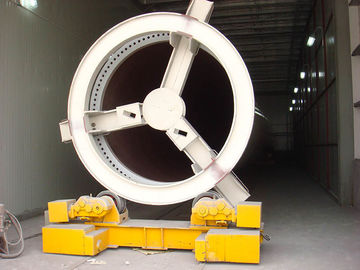 Conventional Welding Rigid Pipe Stands , Wheeled Motorized Pipe Rollers for Welding