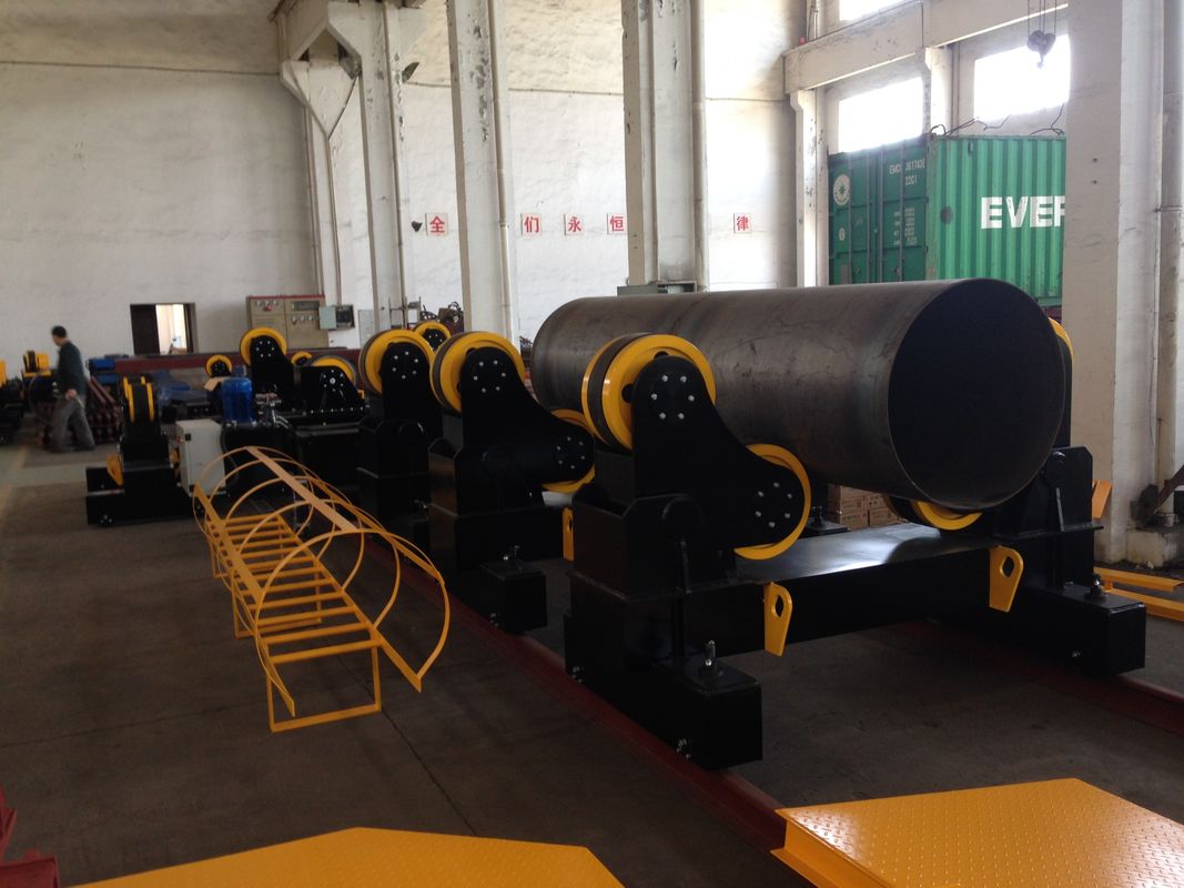 Motorized Moving Pipe Welding Rollers , 120000lbs Heavy Duty Pipe Rollers