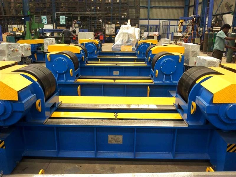 Manual Bolt Adjustment 80 Ton Vessel Turning Rollers Pipe Stands For