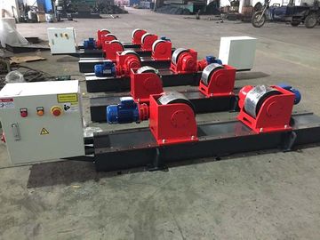 Bolt Adjustment Heavy Duty Roller Stand , Hand Control Box Conventional Welding Rotator