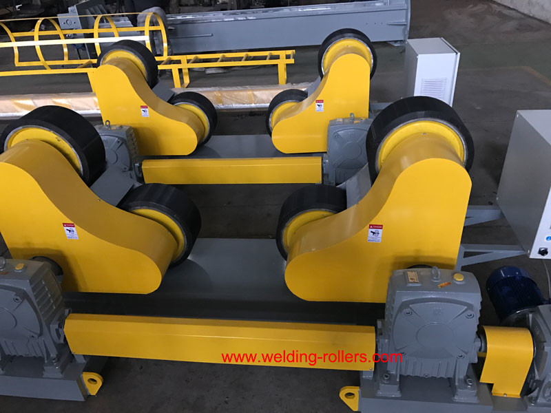 60 Ton Welding Pipe Rollers For Wind Tower Heavy Duty Pipe Roller Stands