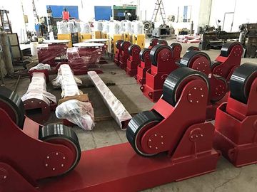 Exported Red Color Self Aligning Heavy Duty Roller Stand Beds With 380 / 550v Voltage