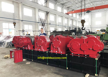 60Tons Bolt Adjustment Conventional Tank Turning Rolls Stands, Steel Wheel Pipe Stands