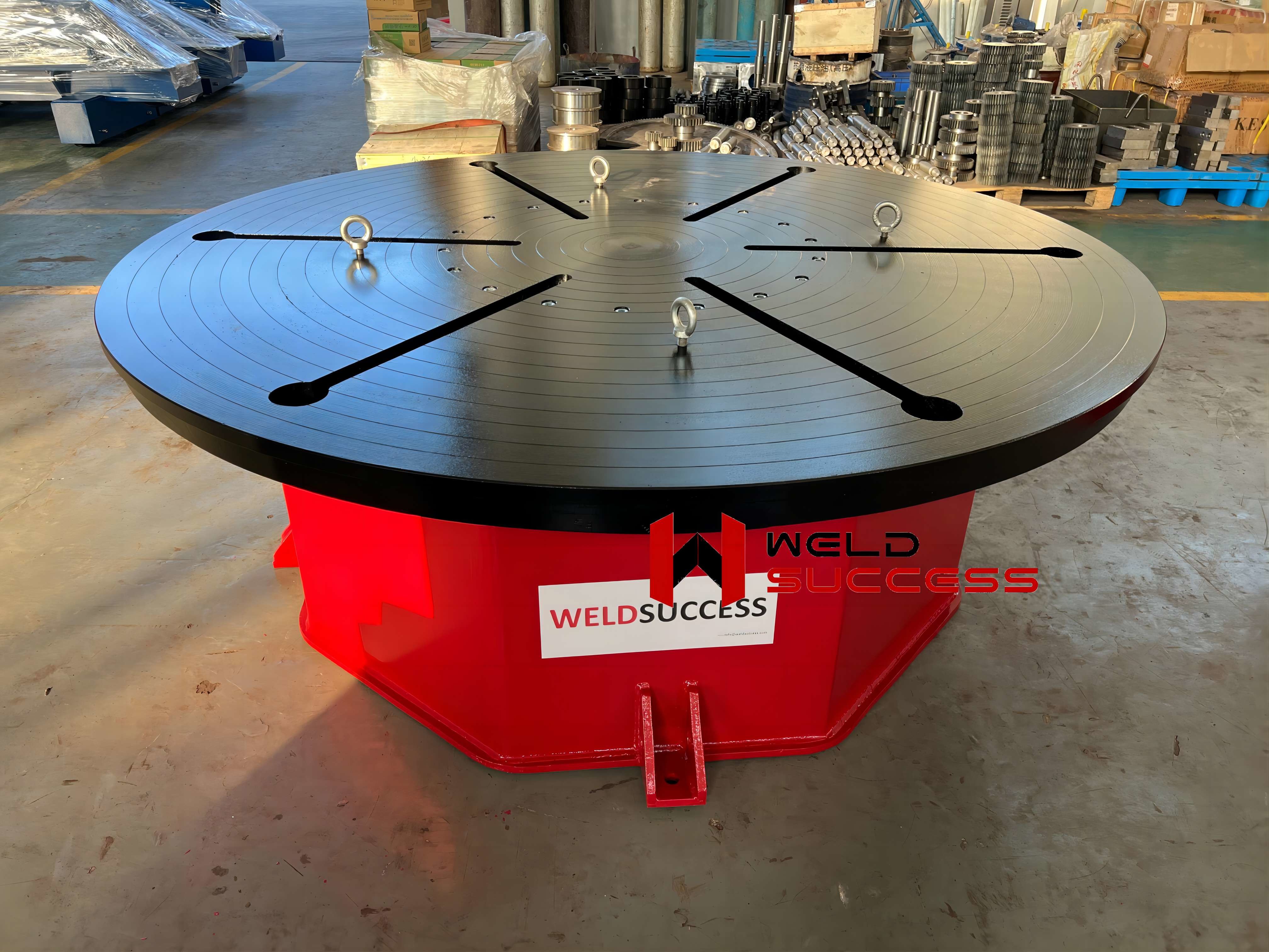 Horizontal 10T Welding Positioner Turntable With Hand Control Box
