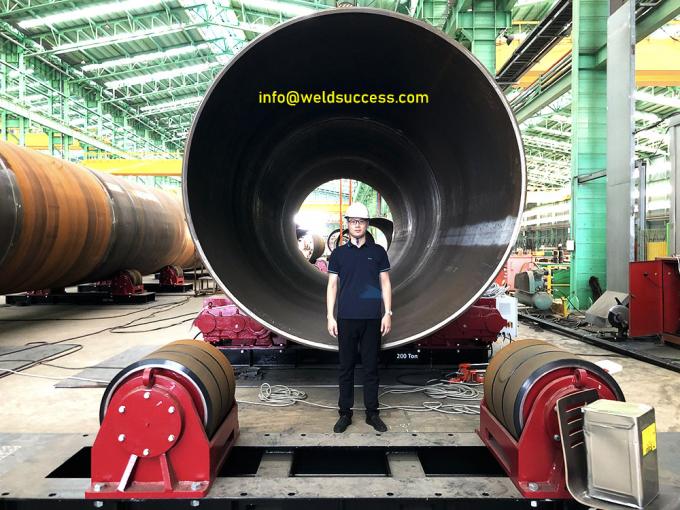 Heavy Duty Pipe Welding Rotator, 100T Bolt Adjustment Welding Tank
