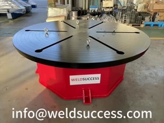 Horizontal Turning Table with rotation angle pre-set via PLC and Touch Screen control.